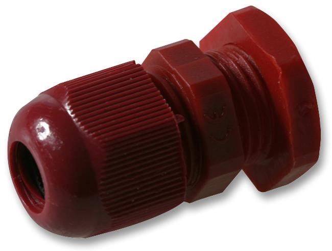 Nylon Cable Gland M16 8mm Red