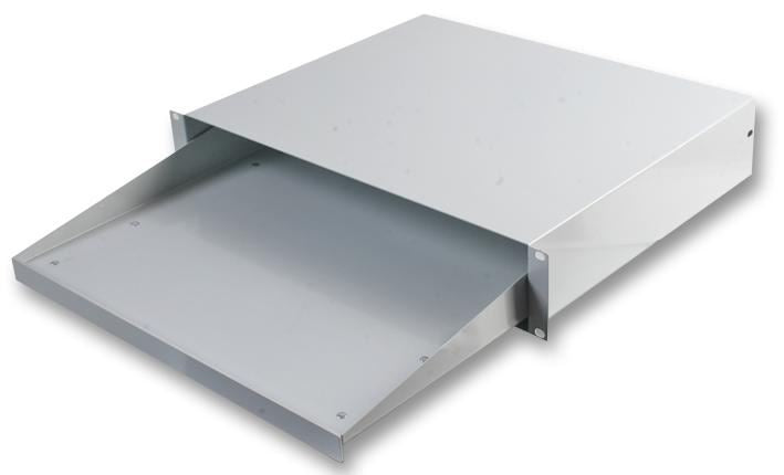 19" Sliding Keyboard Tray, Grey - 2U