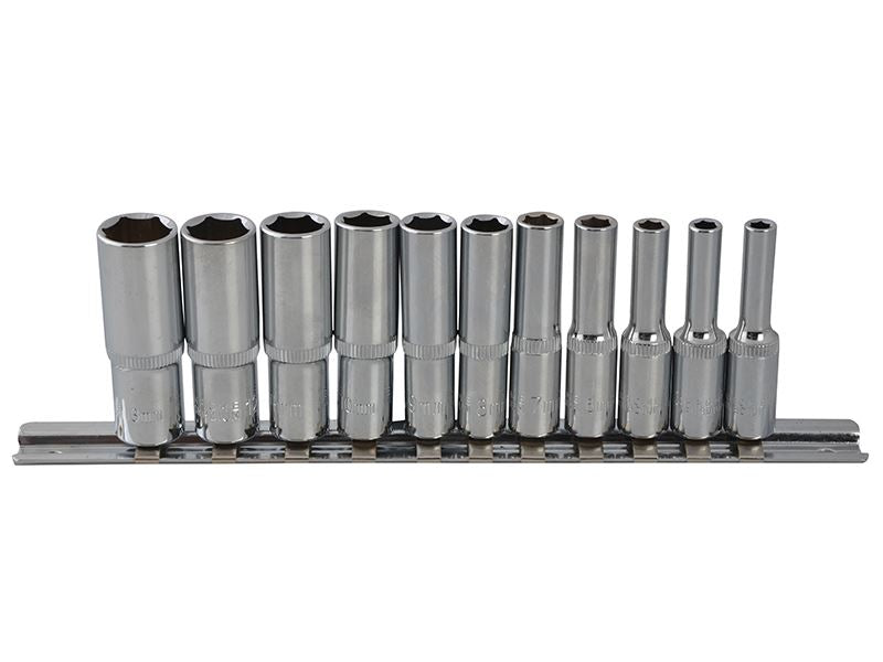 1/4in Drive Deep Socket Set, 11 Piece