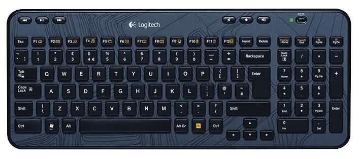 K360 Wireless USB Keyboard Black