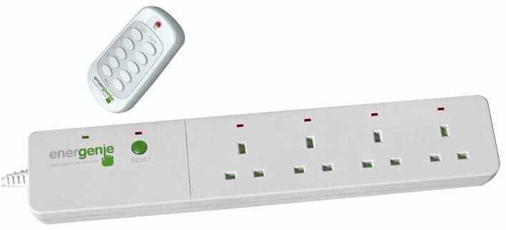 ENERGENIE - 4 Way Remote Controlled Extension Lead