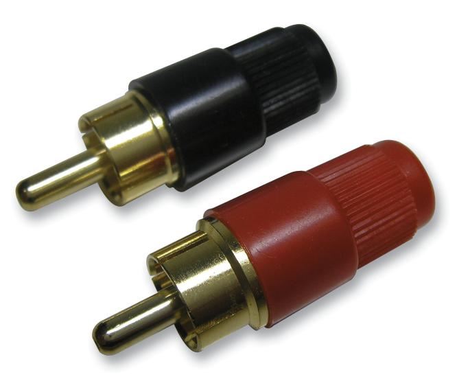 Phono Plugs Red / Black, 2 Pack