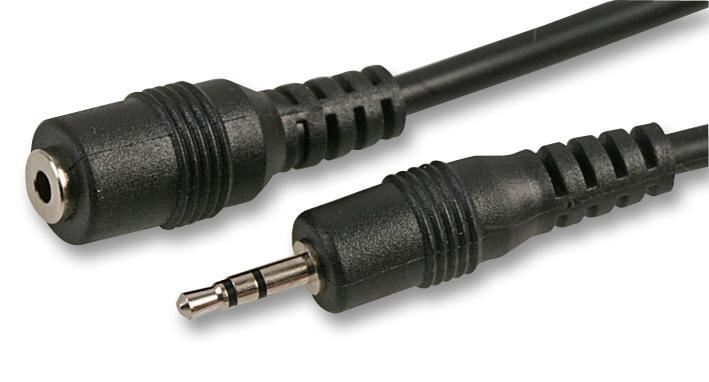 2.5mm Stereo Jack Plug to Socket Lead