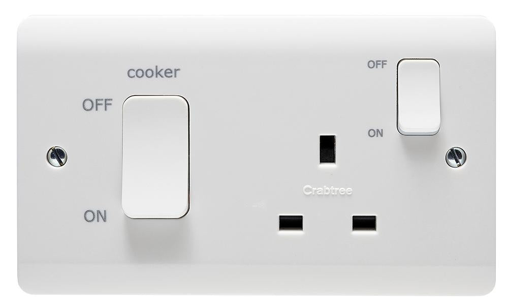 Instinct 45A Cooker Unit & Switched Socket with LED