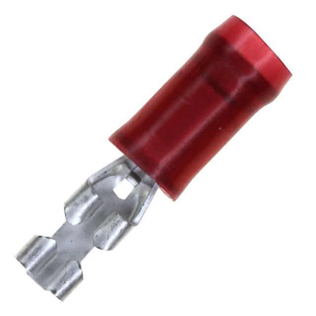 Push-On Crimp Terminal, PIDG Red 0.11, 50 Pack