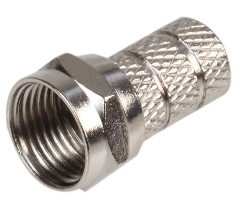 Twist On F Connector, Shotgun Cable, 75 Ohm, Pack of 100