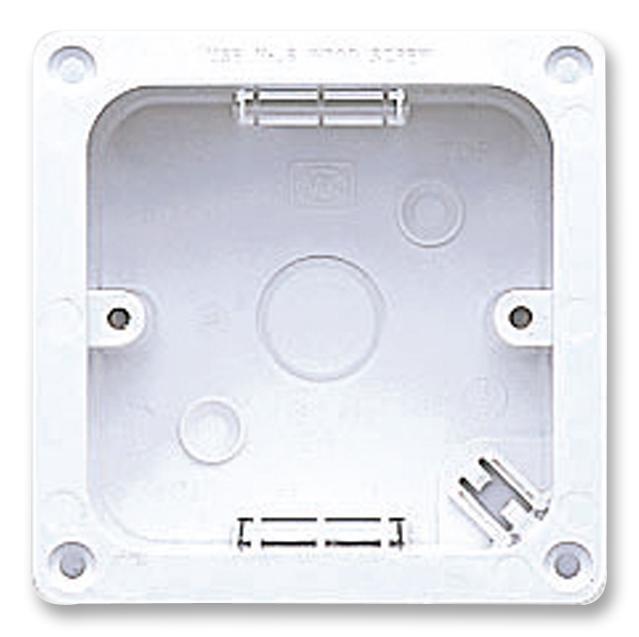 1 Gang 45mm Flush Flanged Box, White