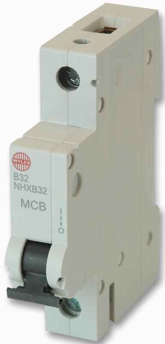 WYLEX - 32A Single Pole Type B MCB, 6kA