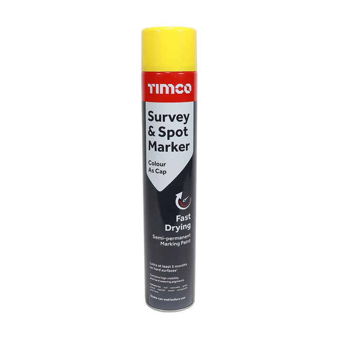 Survey & Spot Marker, Spray Paint - Various Colours - Size 750ml