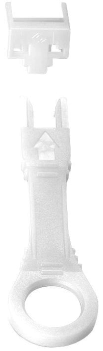 Patch Panel Port Blockers White & Removal Key 10 Pack