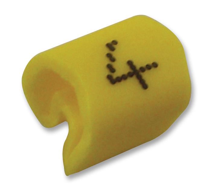 G-Type Cable Marker, 4, Black/Yellow, G4/10, Pack of 500