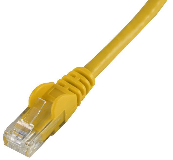 Snagless Cat6 UTP LSOH Ethernet Patch Lead Yellow