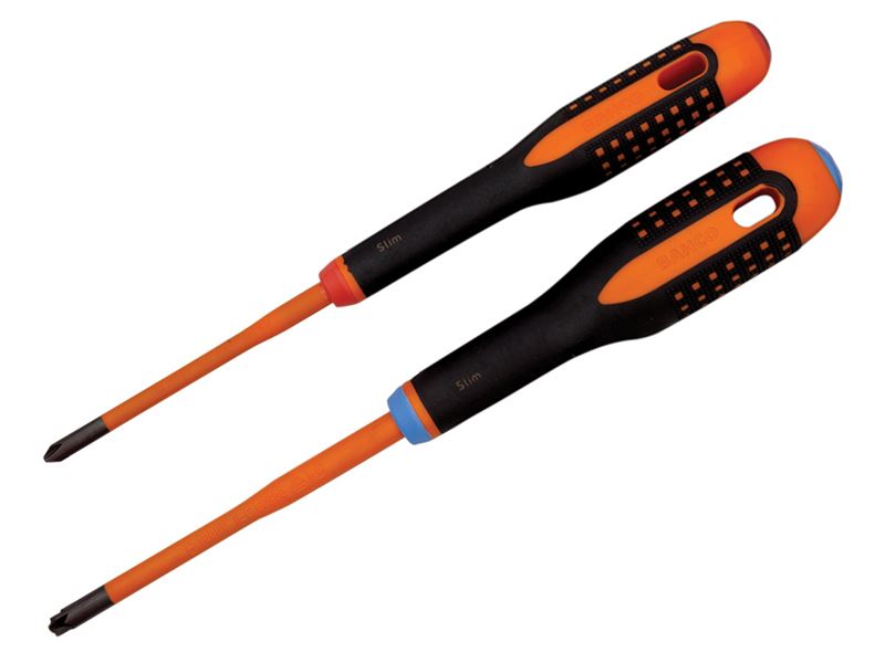 BE-9890SL ERGO™ Slim VDE Insulated Screwdriver Set, 2 Piece