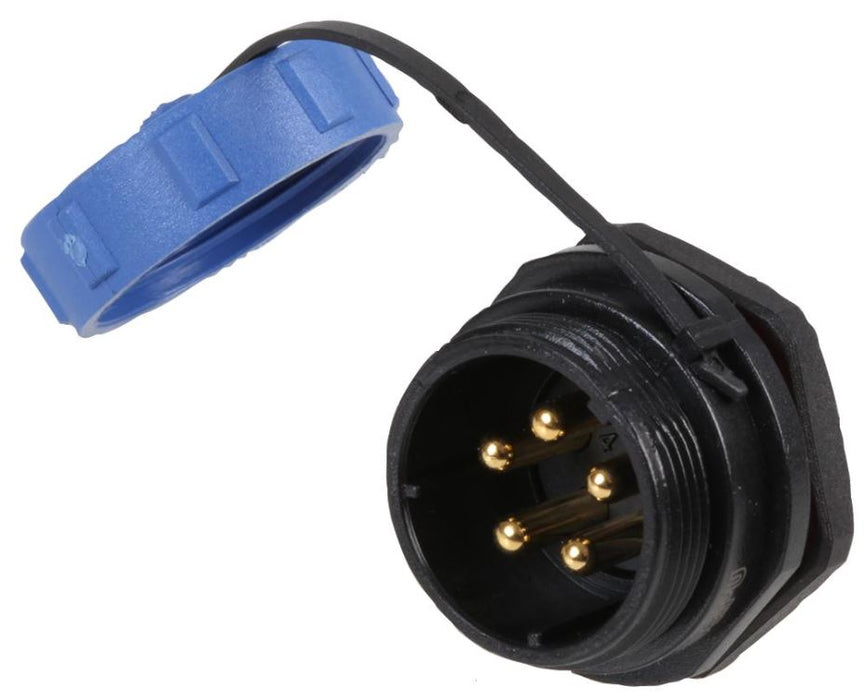 Circular Threaded Panel Mount Connector Plug - IP68