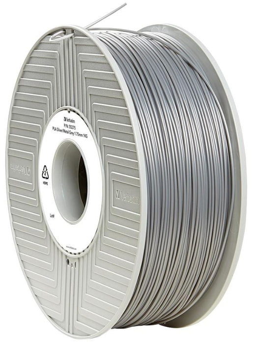 2.85mm Silver/Grey PLA Filament for 3D Printer, 119m Reel, 1kg