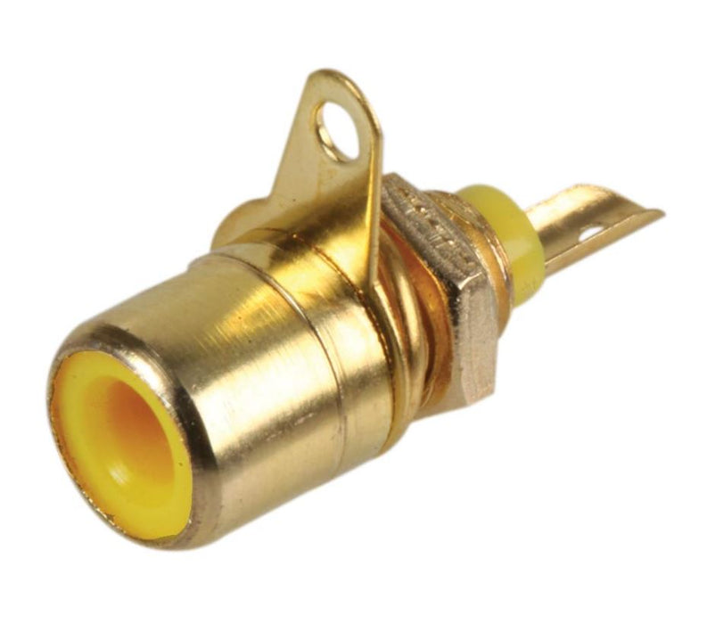 Gold Plated RCA Phono Sockets, Pack of 10