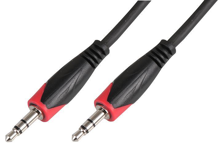 3.5mm Stereo Jack Plug to Plug Lead, 2m Black