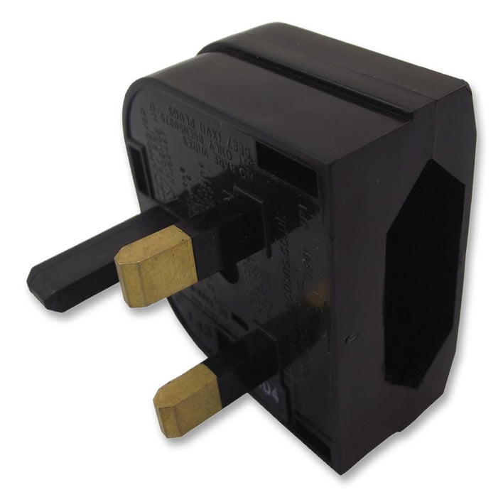 POWERCONNECTIONS - Euro 2 Pin to UK 3 Pin Converter Plug - Quick Fit