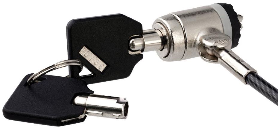 Keyed Cable Laptop Lock with 2 Keys