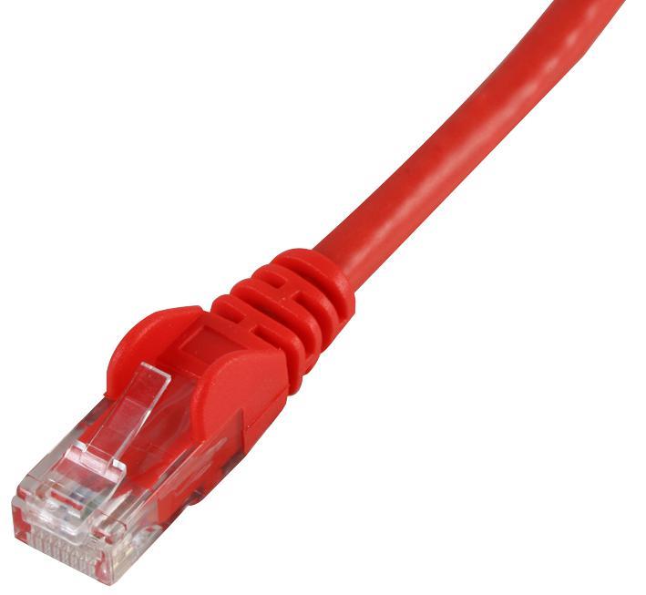 20m Red Cat6 Snagless UTP Ethernet Patch Lead