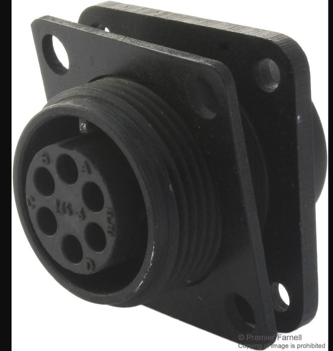 Socket, Chassis, 6 Way