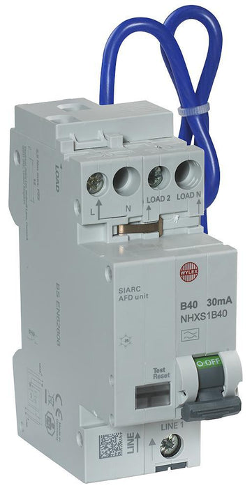 40A Combined RCBO/AFDD, 30mA, Twin Module, B Curve