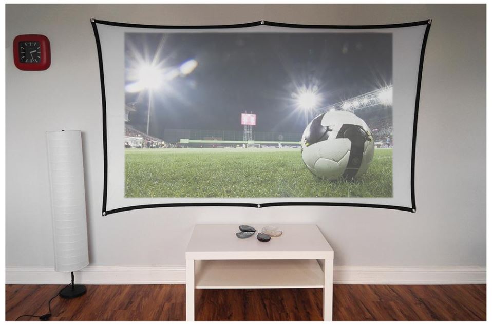 100" Foldable Projection Screen Curtain