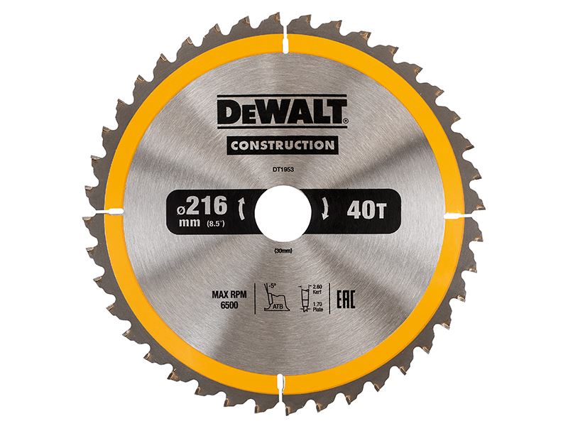 Stationary Construction Circular Saw Blade