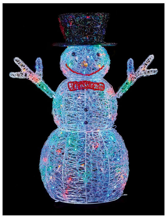 Raraion - 76cm LED Christmas Acrylic Snowman