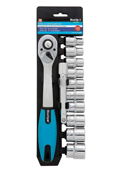 Ratchet & Socket Set - 12 Piece