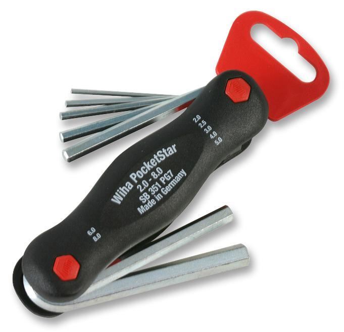 WIHA - PocketStar Folding Hex Key Set, 7 Piece