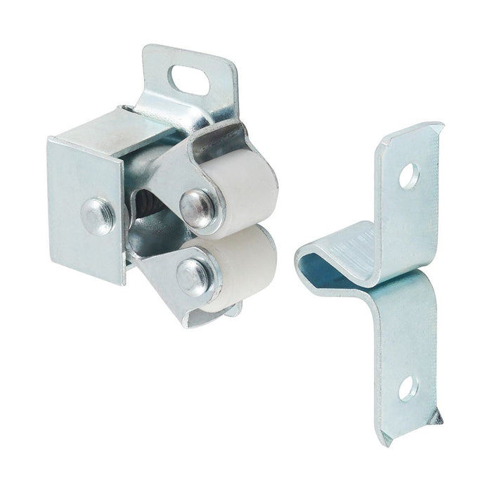 Double Roller Catches - Zinc (Size 28 x 32 x 1 - 2 Pieces)