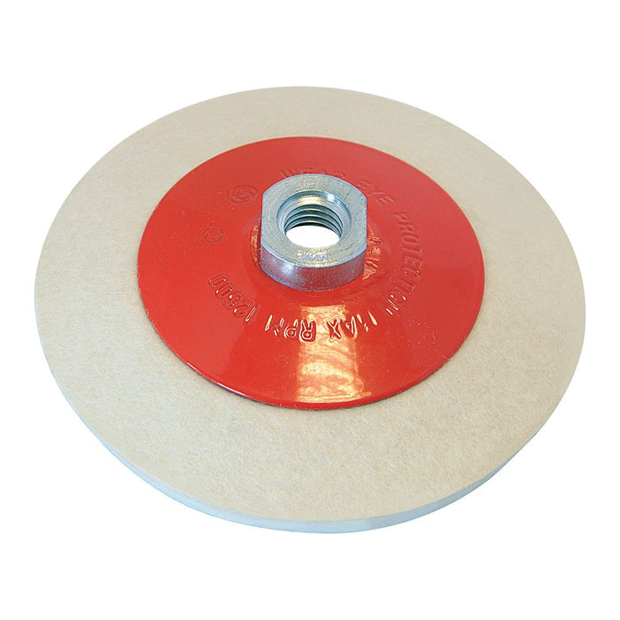 Bevelled Felt Buffing Wheel - 115mm