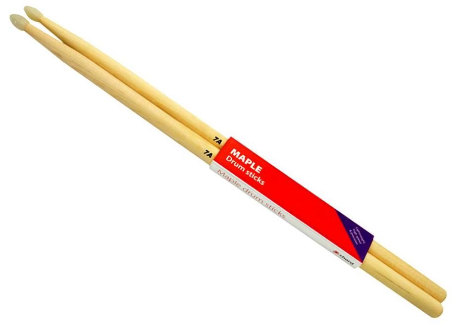 Maple Drumsticks 7A, Nylon Tip