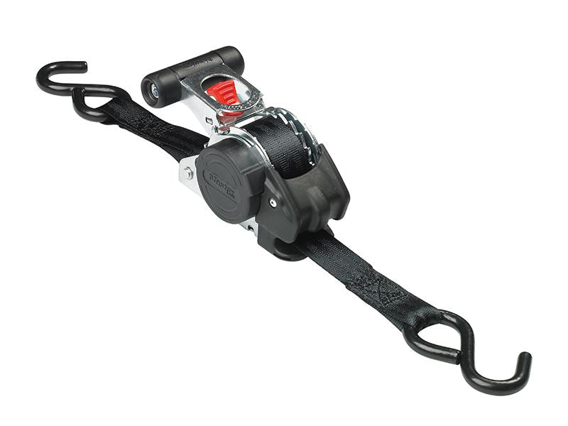 Retractable Ratchet Tie-Down S-Hook 3m 2 Piece