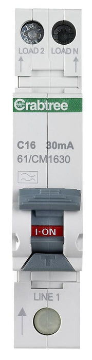 16A 30mA RCBO single module C Curve