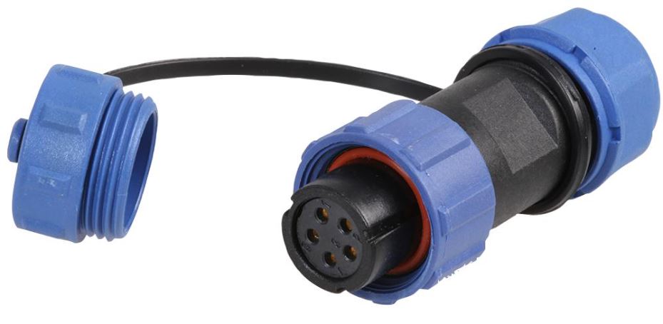 Circular Threaded Connector Socket - IP68 — StampyTools