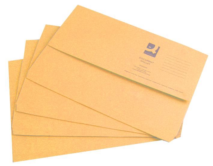 Foolscap Yellow Document Wallets - Pack of 50 — StampyTools