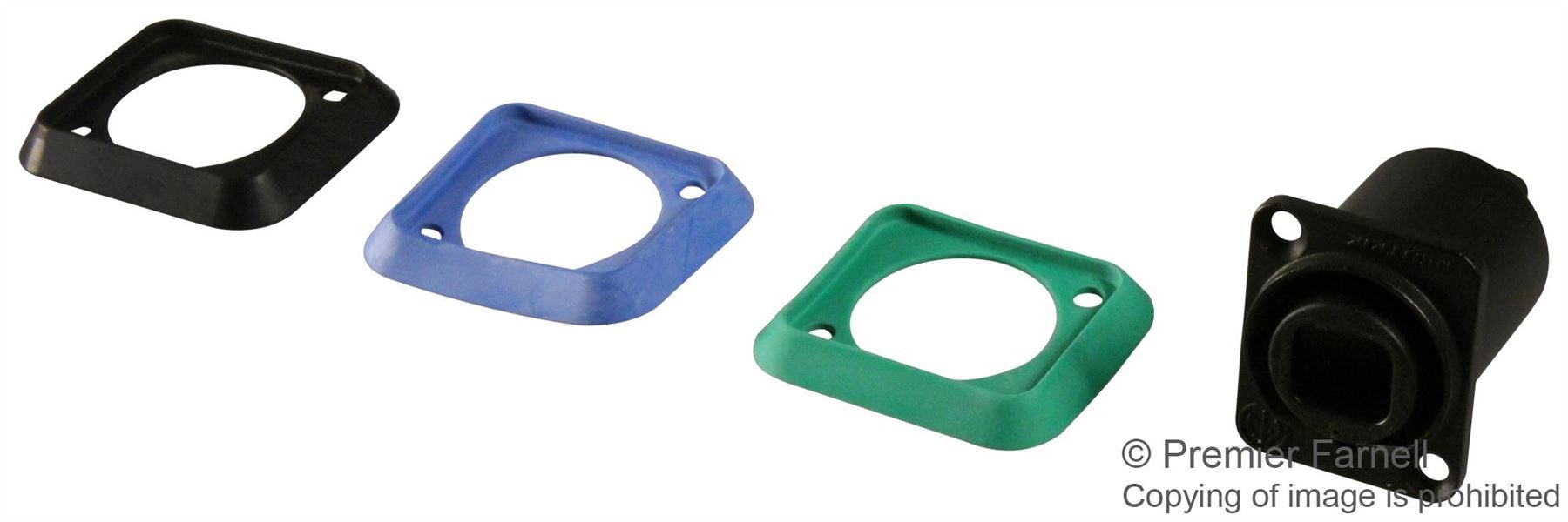 opticalCON QUAD Chassis Socket, LC Feedthrough Socket, IP65