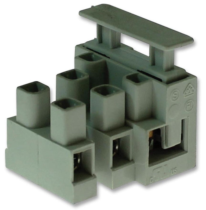 Terminal Block, Fused, No Earth, 3 Way