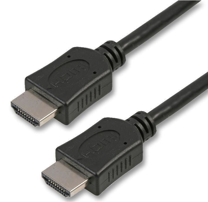 High Speed 4K UHD HDMI Lead, Male to Male, 0.5m Black