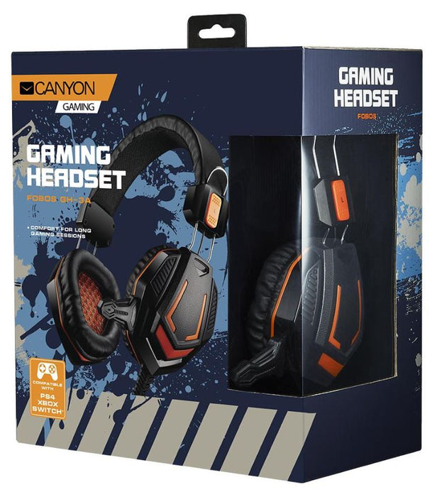 Fobos Stereo Gaming Headset, Black / Orange
