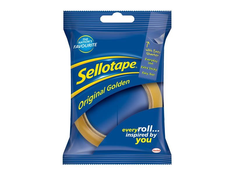 Original Golden Sticky Tape - 1 Roll 24mm x 50m