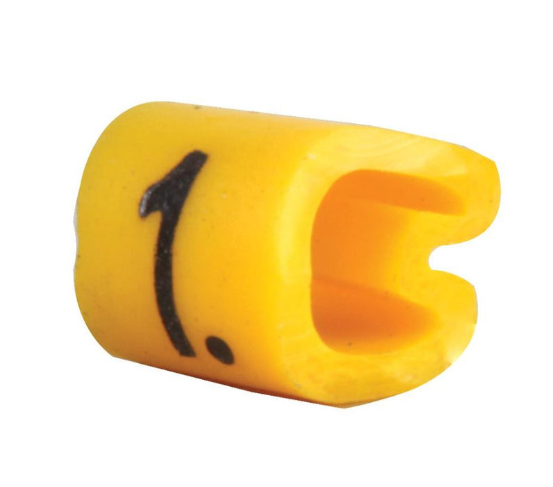 Z Type Cable Marker, 1, Chevron Cut, Yellow, 2.5-4.0mm, Reel of 1000