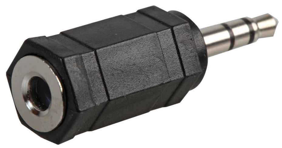 3.5mm Mono Jack To 3.5mm Stereo Jack Adaptor