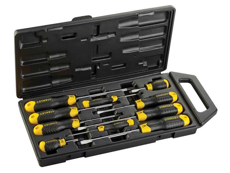 Cushion Grip Screwdriver Set, 10 Piece