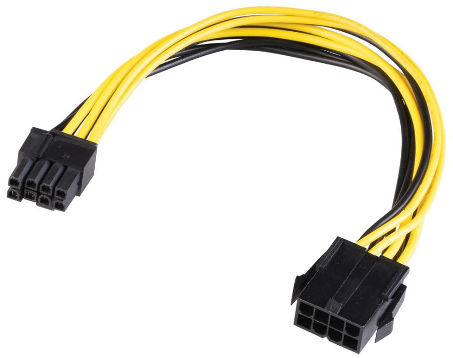 8 Pin Male to Female Adaptor Cable, 200mm