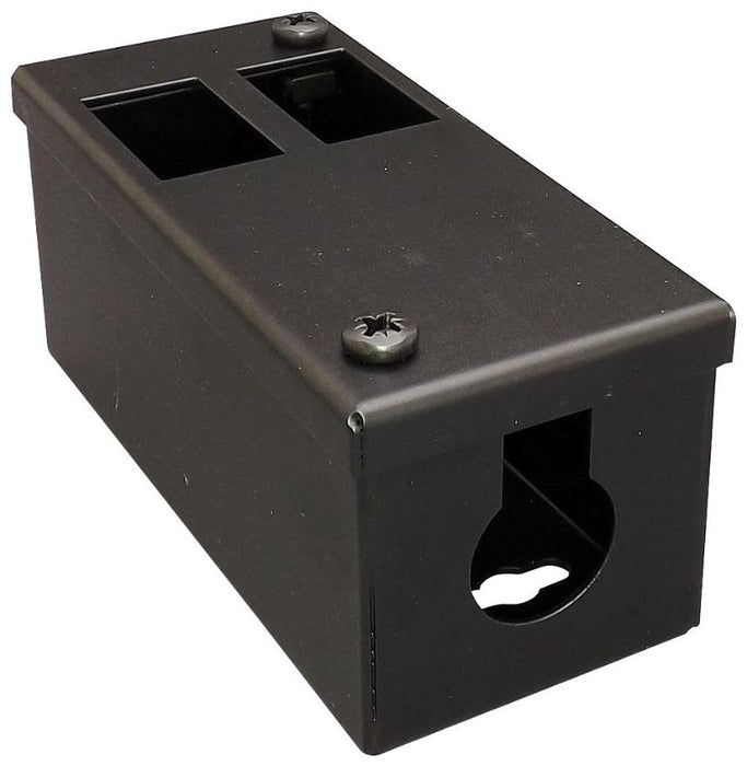 2 Outlet Steel GOP Floor Box - 138x60x63mm