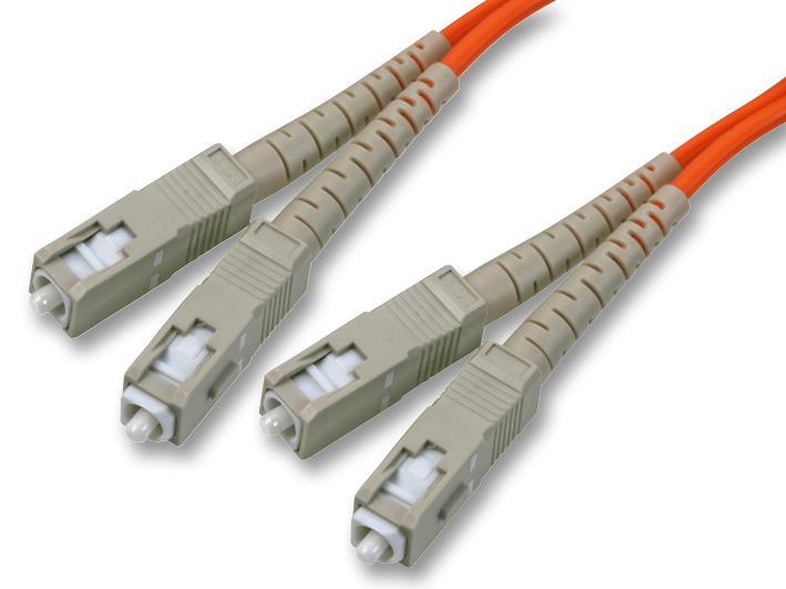 1m SC-SC OM1 62.5/125µm Multimode Fibre Optic Patch Lead