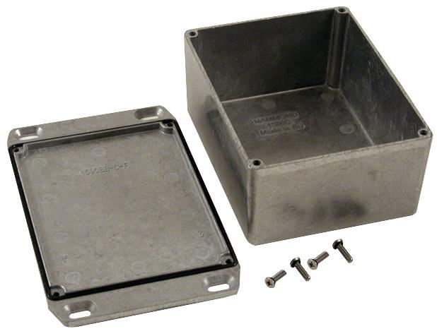 IP65 Die Cast Aluminium Instrument Enclosure with Flanged Lid